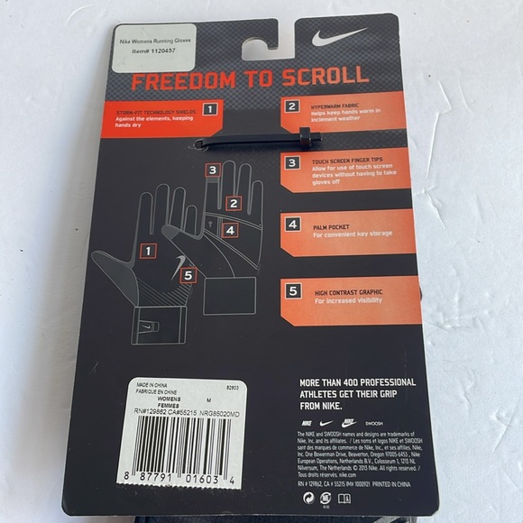 NIKE Womans running gloves Storm Fit Tech - Picture 7 of 8